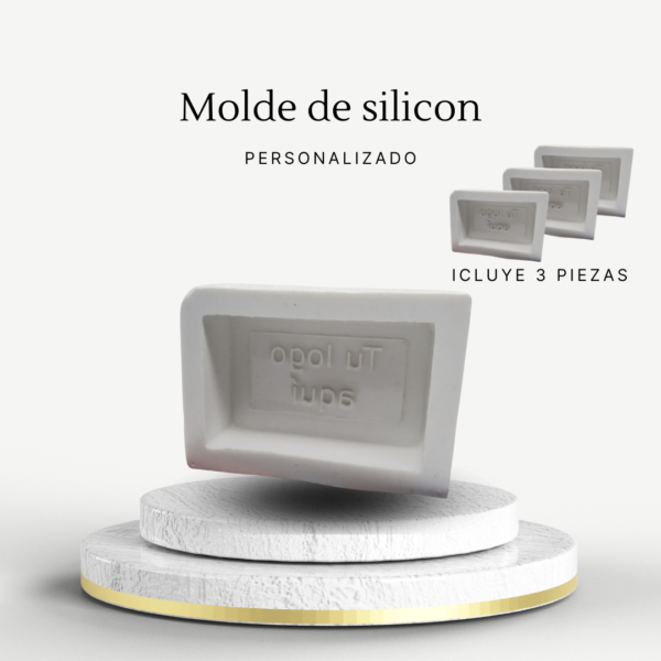 Molde de Silicón para Jabón o Velas: 3 piezas